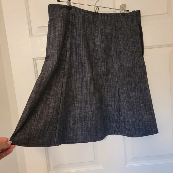 Lesley Evers Kylie Blue Denim Skirt With Pockets - Picture 2 of 4